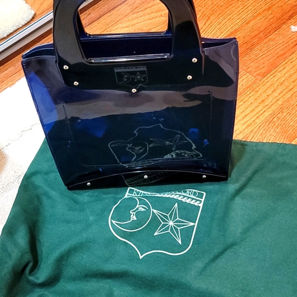 Kieselstein-cord navy hand-held handbag - Picture 9 of 12